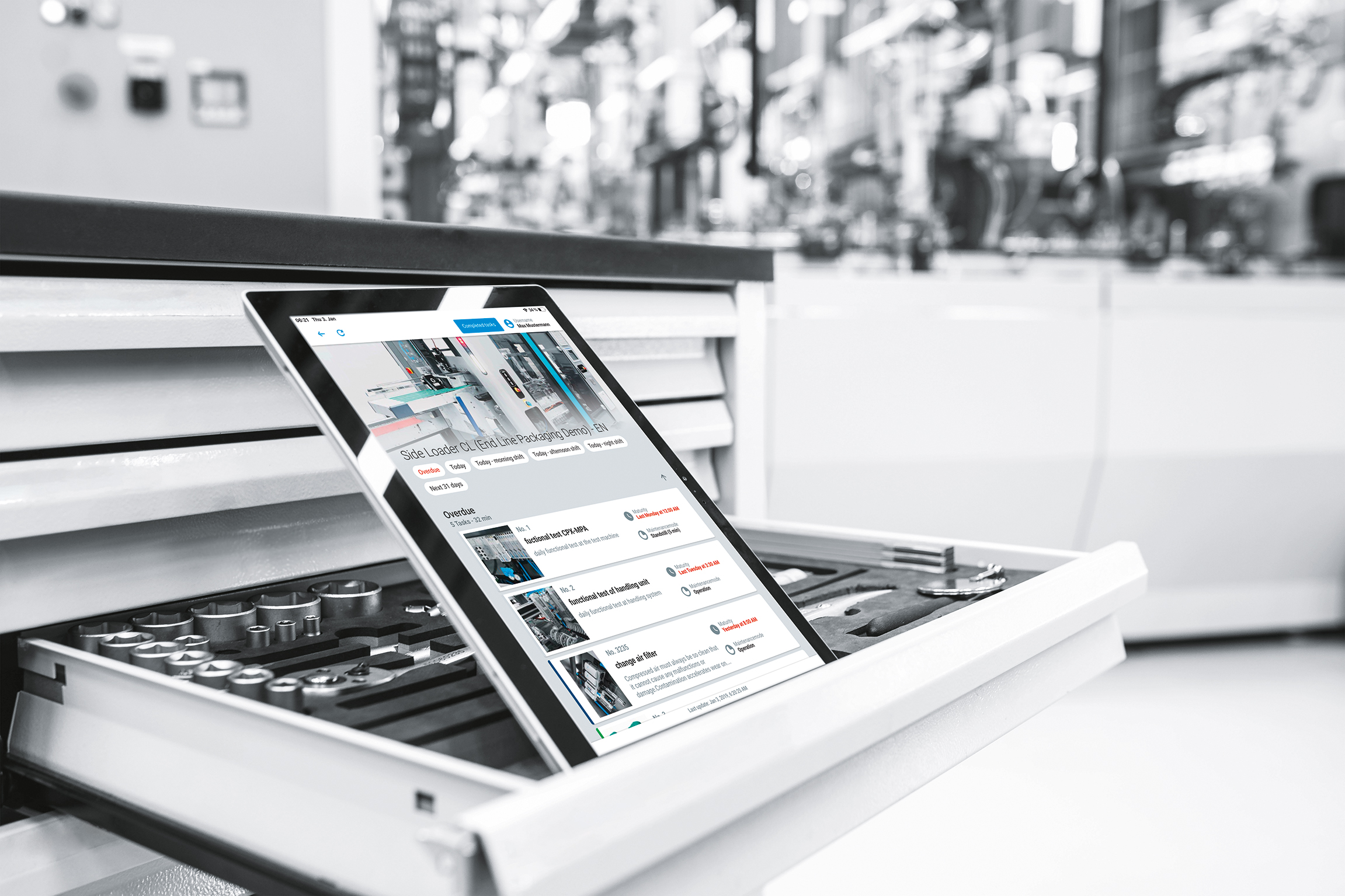 Smartenance di Festo: manutenzione digitale per operatori di sistemi, manager di produzione e tecnici di manutenzione